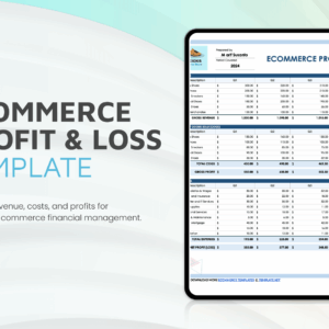 Template Ecommerce Profit & Loss