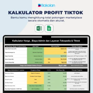 Kalkulator Profit Tiktok & Tokopedia